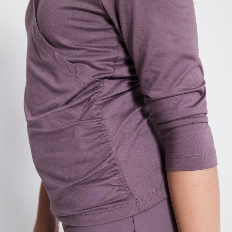 Wrap top "Swift top" Plum
